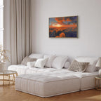 Canvas Print: Dawn Colors on the Morning Sky (90x60)