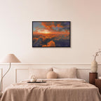 Canvas Print: Dawn Colors on the Morning Sky (90x60)
