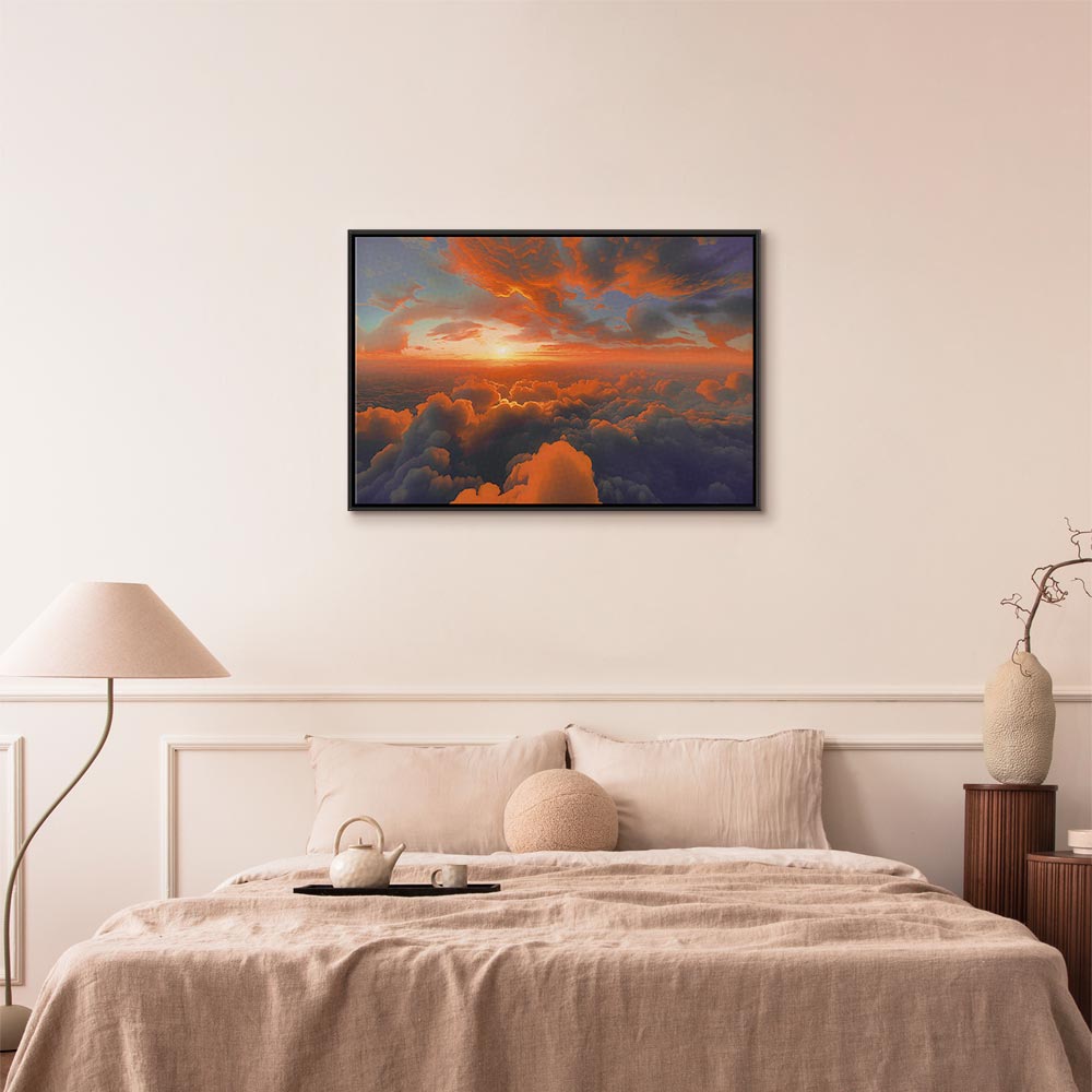 Canvas Print: Dawn Colors on the Morning Sky (90x60)