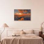 Canvas Print: Dawn Colors on the Morning Sky (90x60)