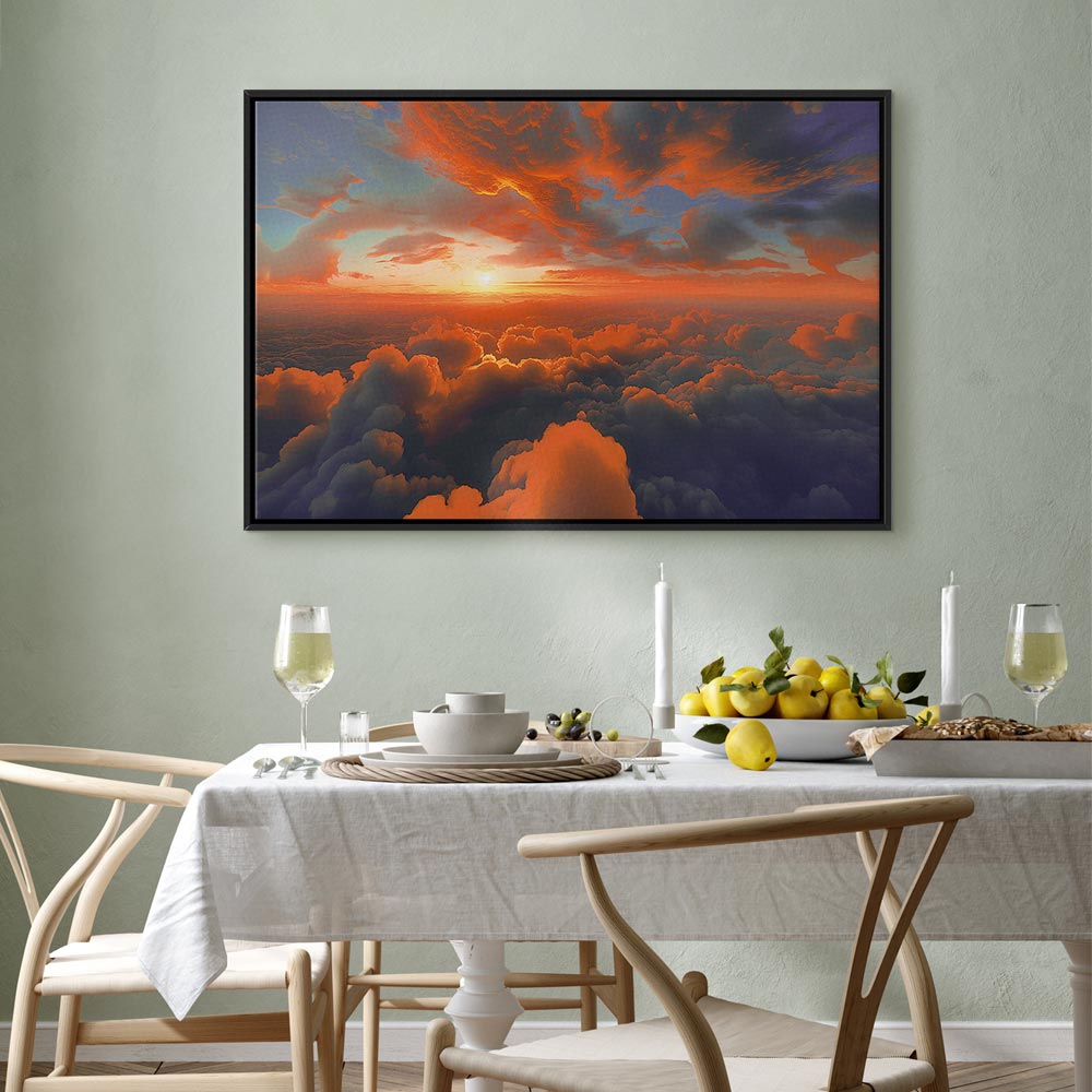 Canvas Print: Dawn Colors on the Morning Sky (90x60)