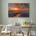 Canvas Print: Dawn Colors on the Morning Sky (90x60)