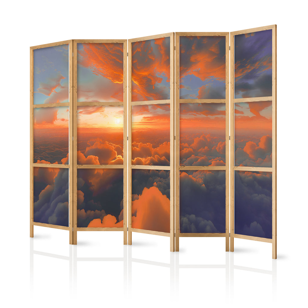 Japanese Room Divider 5-Panel Backgrounds and Patterns