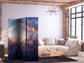 Sun Behind Clouds Sky 3-Panel Room Divider