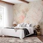Misty Peonies Floral Wall Mural