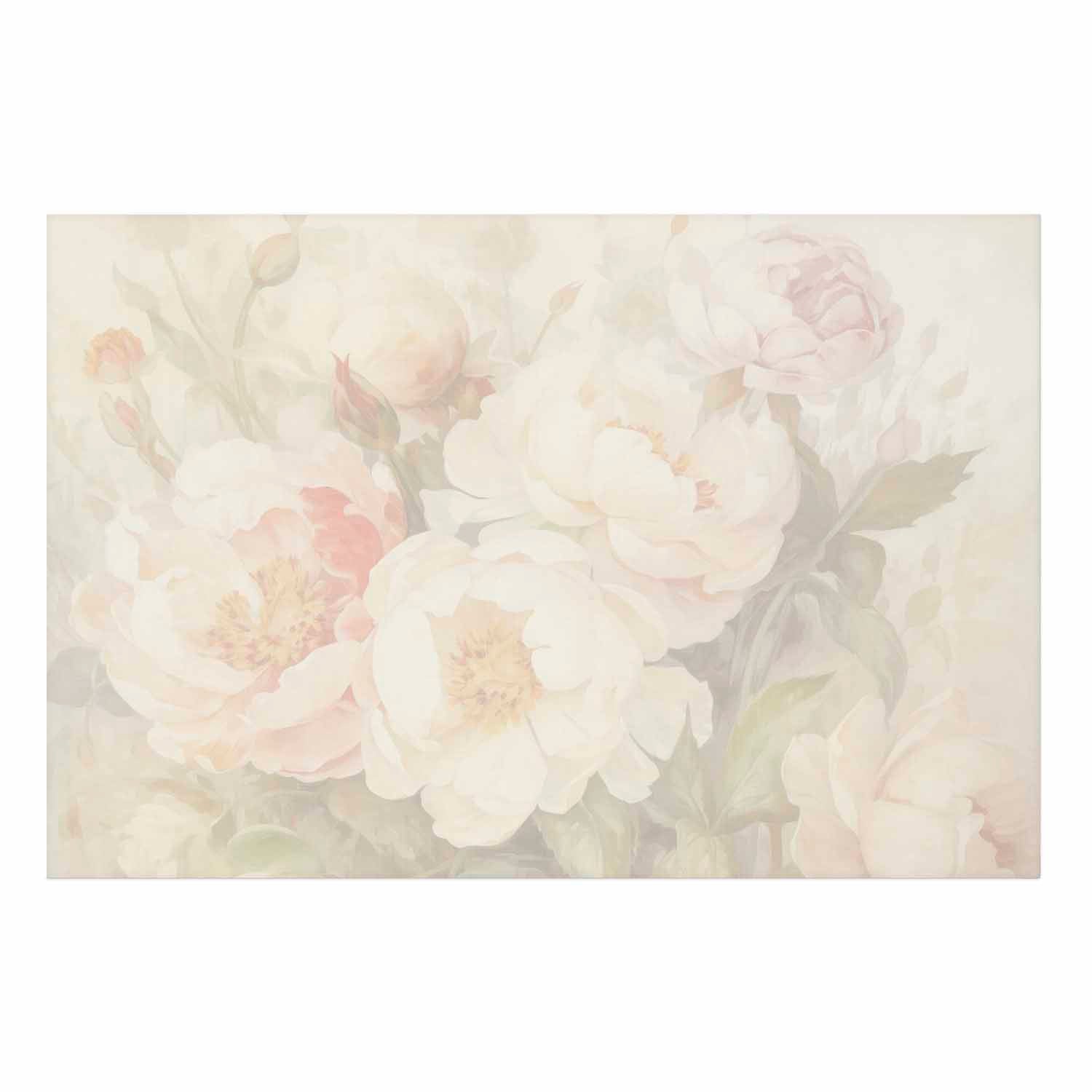 Peonies in Mist Floral Posters