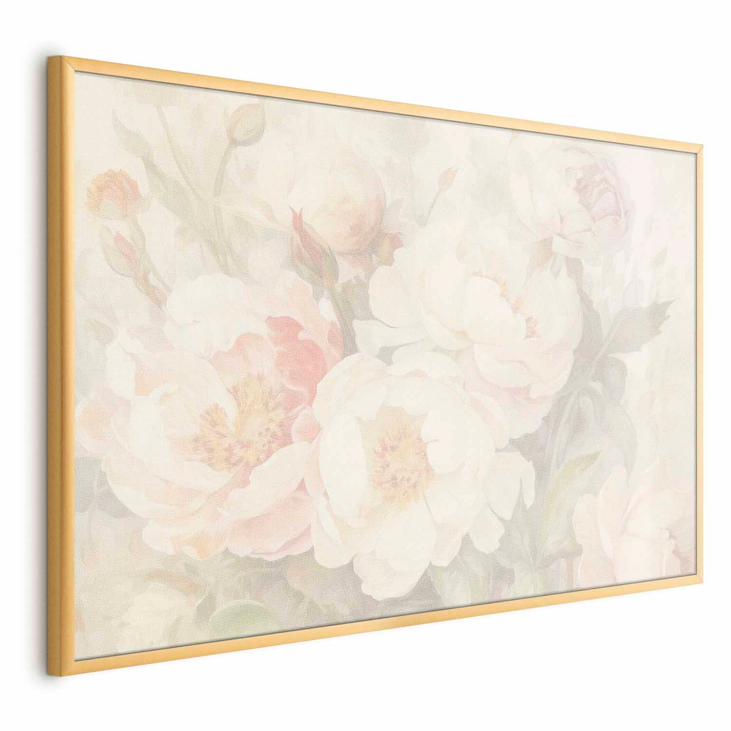 Peonies in Mist Floral Posters