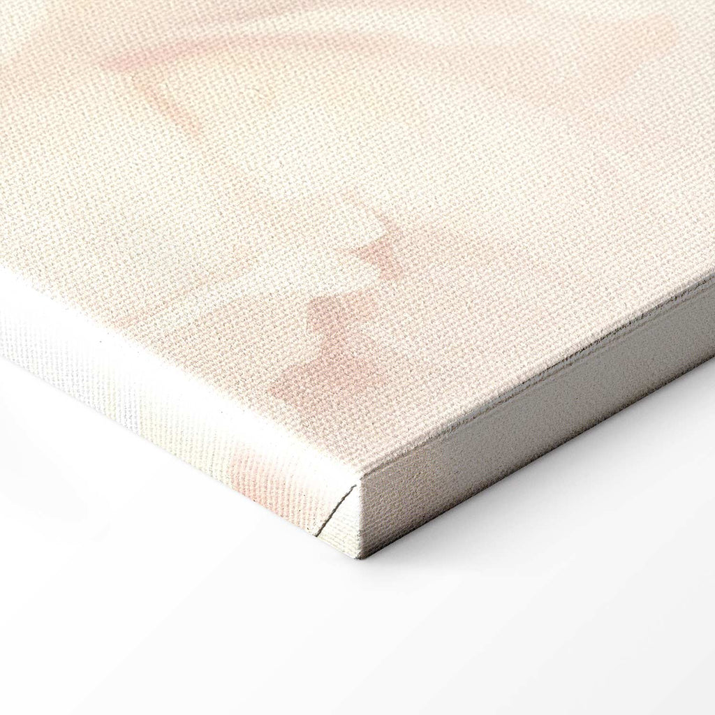 Peonies in Mist Floral Canvas Print