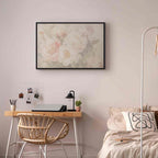 Peonies in Mist Floral Canvas Print