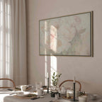 Peonies in Mist Floral Canvas Print