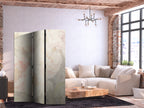 Room Divider with Blooming Peonies - Large Floral Design