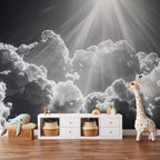 Wandbild Hoffnung in den Wolken Inspirierende Sonnenstrahlen erwecken Emotionen