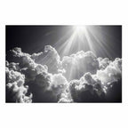 Sun Rays Through Clouds Nature Poster