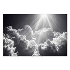 Sun Rays Through Clouds Nature Canvas Print