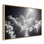 Canvas Print - Hope in the Clouds: Inspiring Rays of the Sun Awaken Emotions