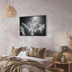Canvas Print - Hope in the Clouds: Inspiring Rays of the Sun Awaken Emotions