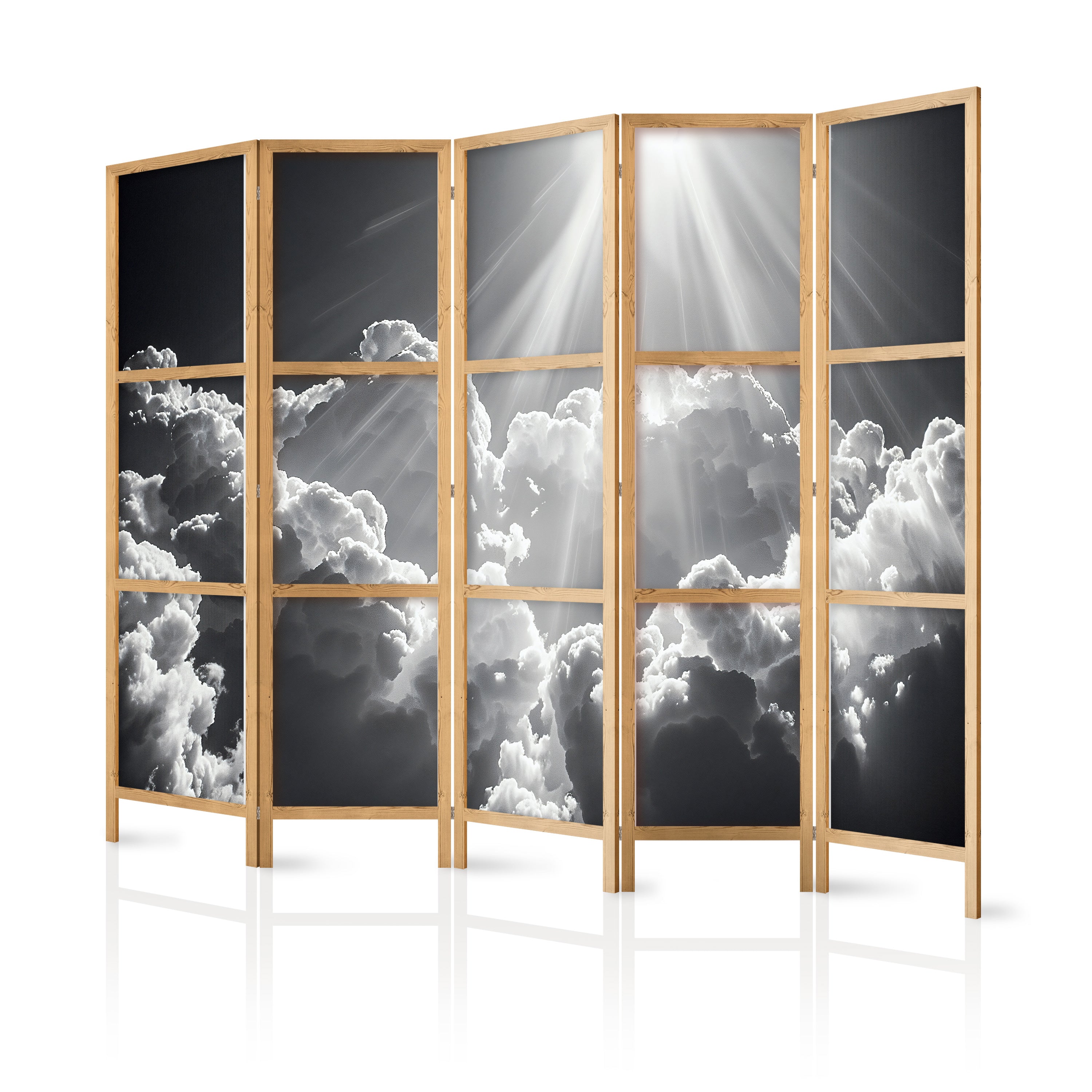 Japanese Room Divider 5-Panel Backgrounds and Patterns