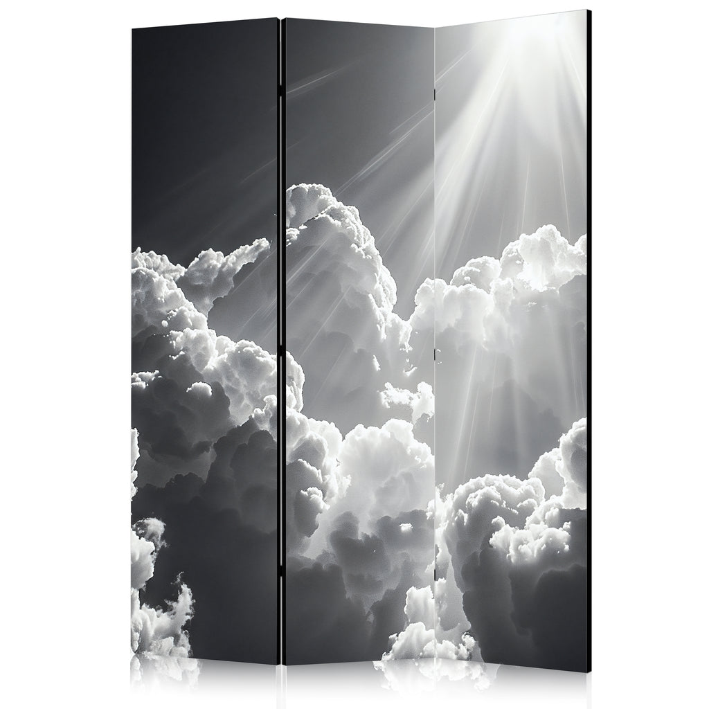 Room Divider - Hope in the Clouds: Inspiring Rays of the Sun â€“ Awaken Emotions