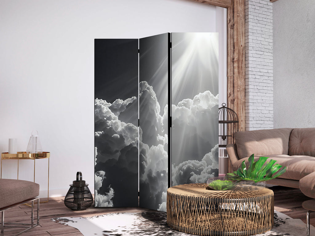 Room Divider - Hope in the Clouds: Inspiring Rays of the Sun â€“ Awaken Emotions