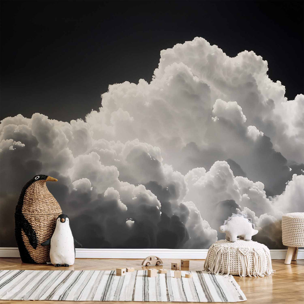 Wall Mural: Sunlit Sky and Clouds