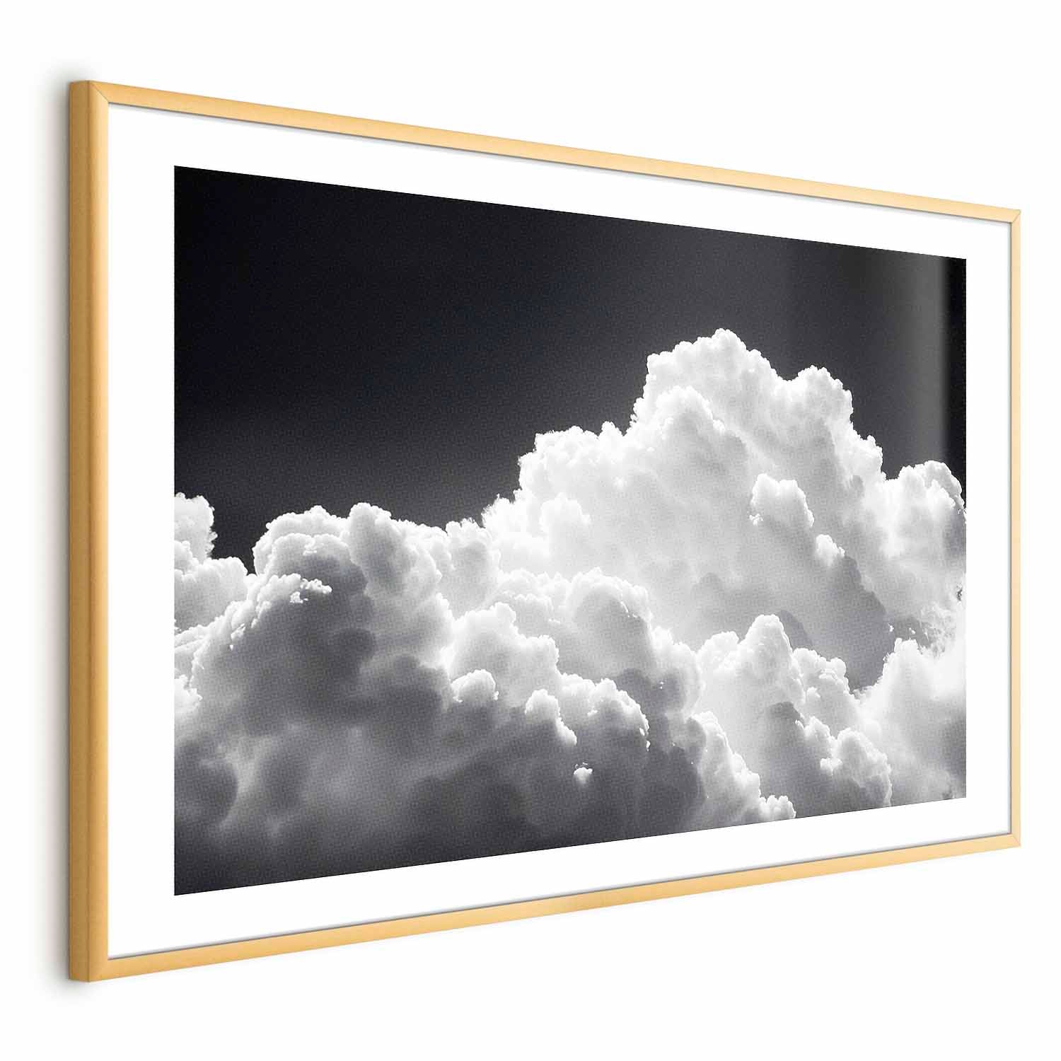 Sunlit Clouds and Sky Shadows Nature Poster
