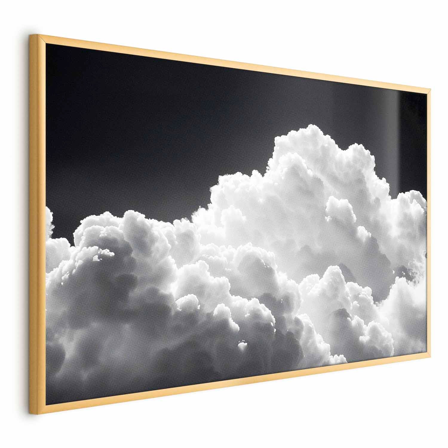 Sunlit Clouds and Sky Shadows Nature Poster