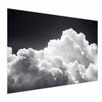 Sunlit Clouds and Sky Shadows Nature Poster