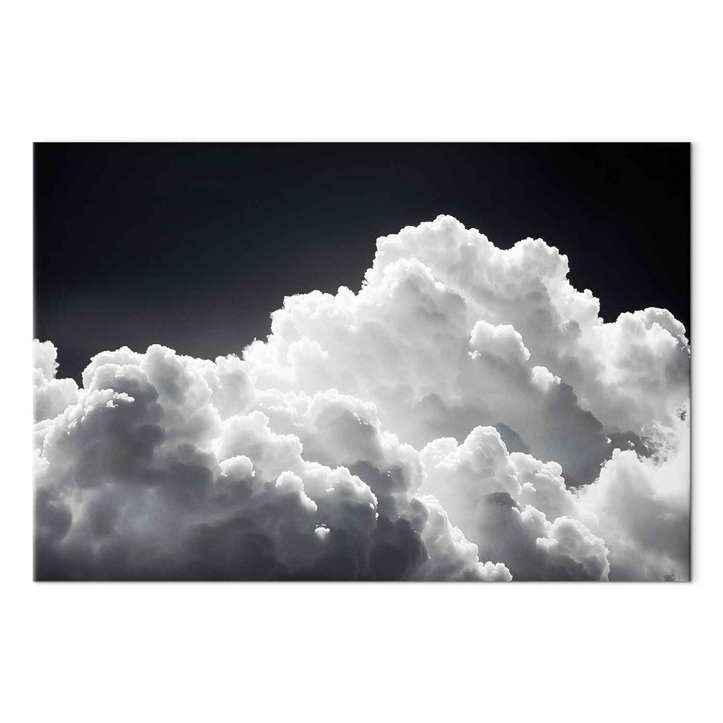 Sunlit Cloud Shadows Sky Canvas Print