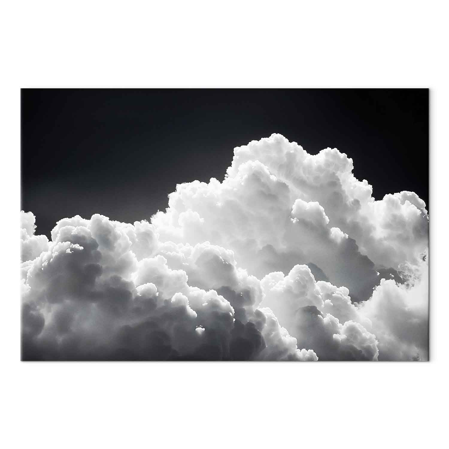 Sunlit Cloud Shadows Sky Canvas Print
