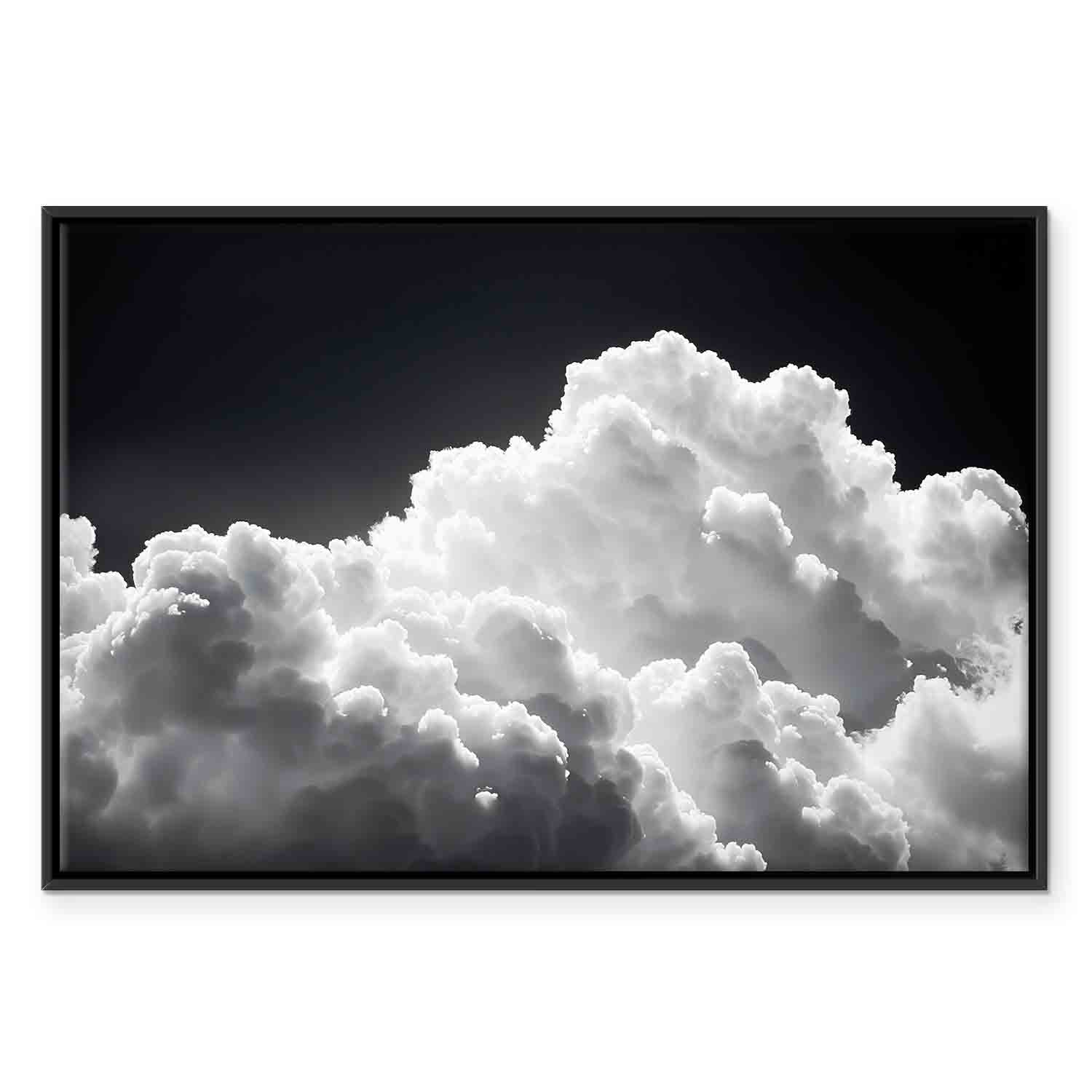 Sunlit Cloud Shadows Sky Canvas Print