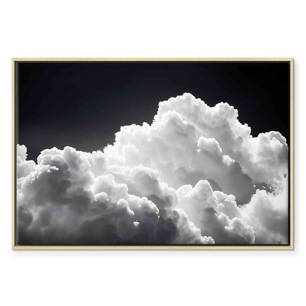 Sunlit Cloud Shadows Sky Canvas Print