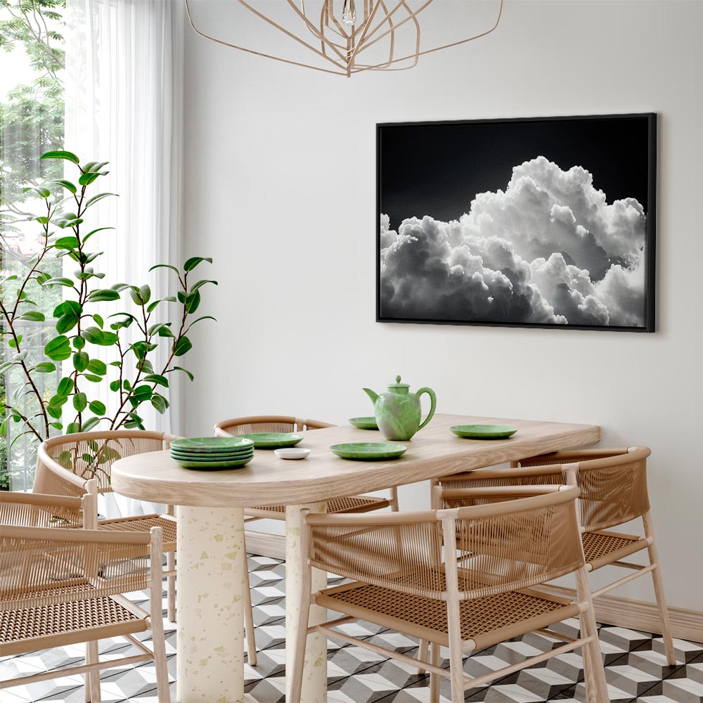 Leinwanddruck – Endloses Licht: Sonnenlicht, Wolken und Himmel