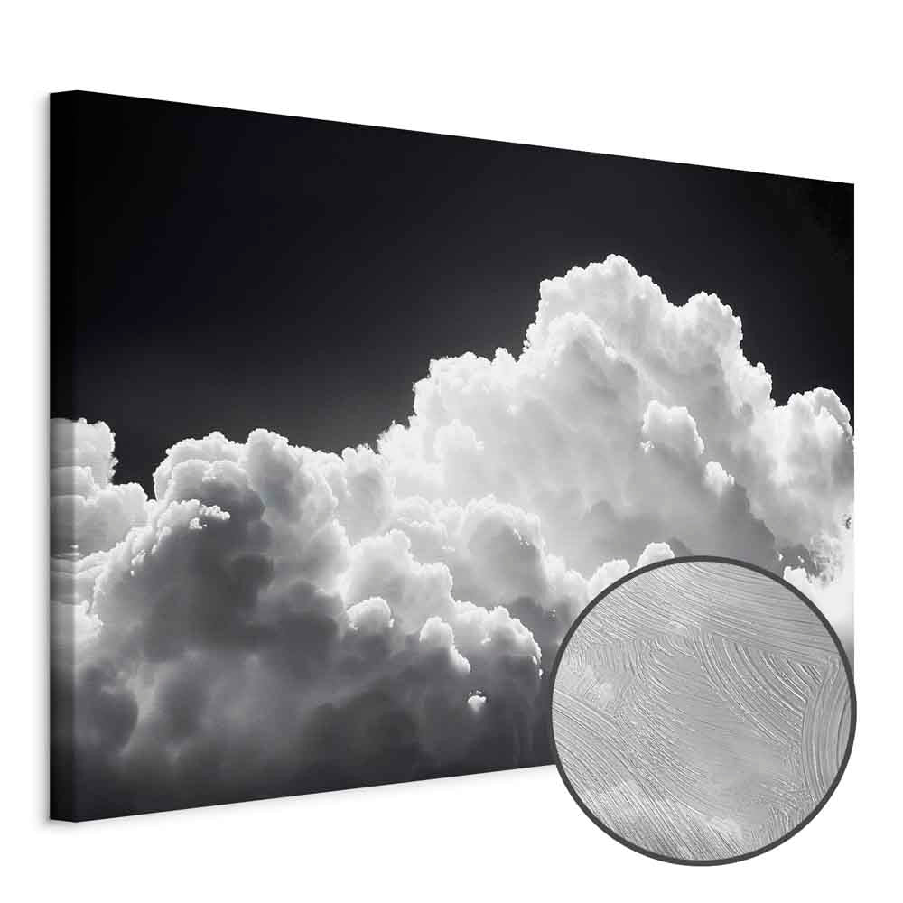 Sunlit Cloud Shadows Sky Canvas Print
