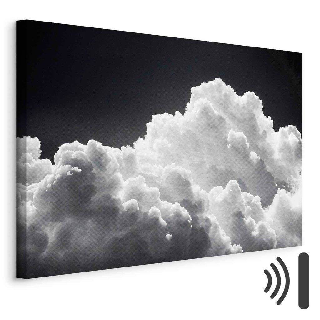 Sunlit Cloud Shadows Sky Canvas Print