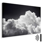 Sunlit Cloud Shadows Sky Canvas Print