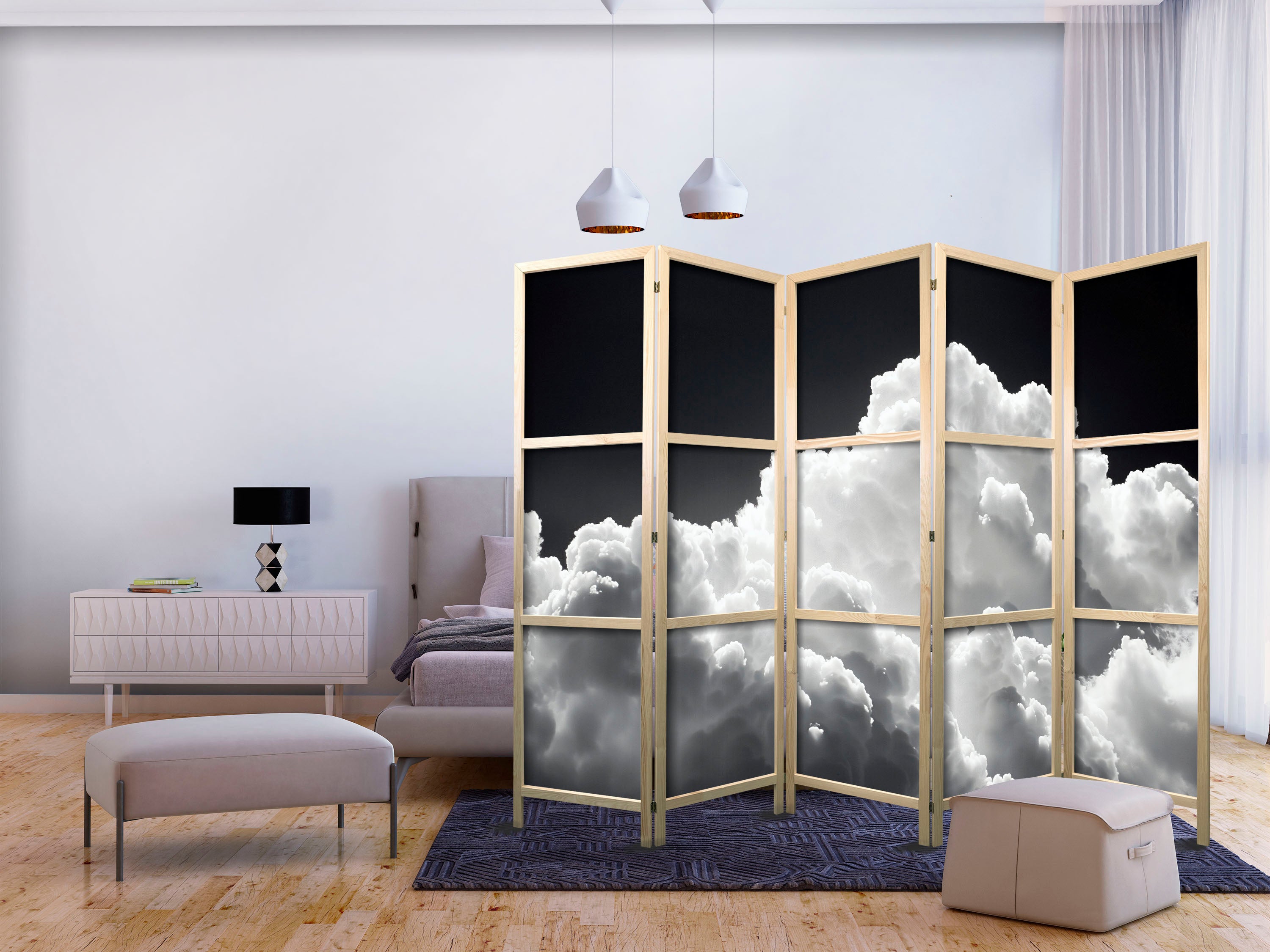 Room Divider - Endless Play of Sunlight, Clouds and Shadows