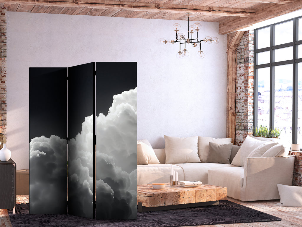 Room Divider - 135x172 Double-Sided Black and White