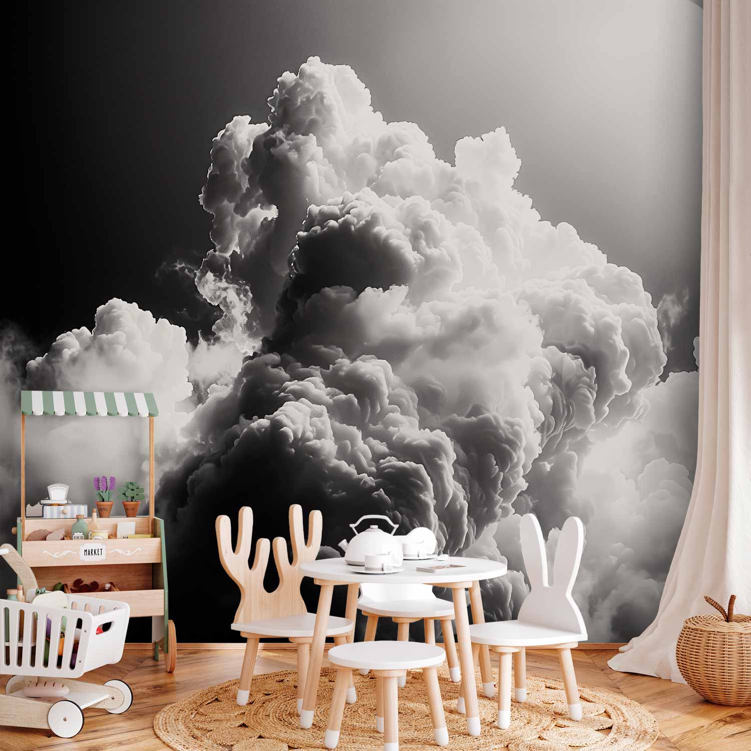 Wall Mural Clouds Dreamscape: Sunlit Visual Feast