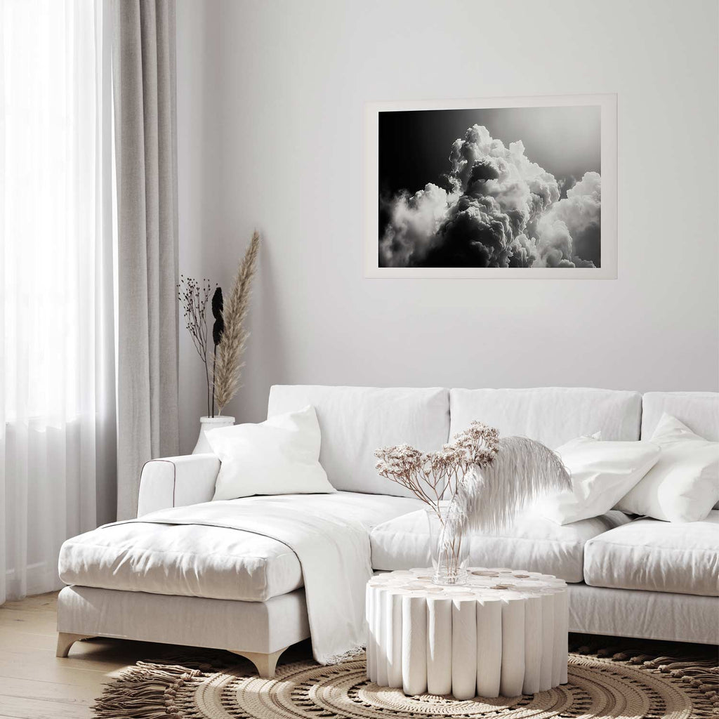 Sunlit Dream Clouds Sky Poster