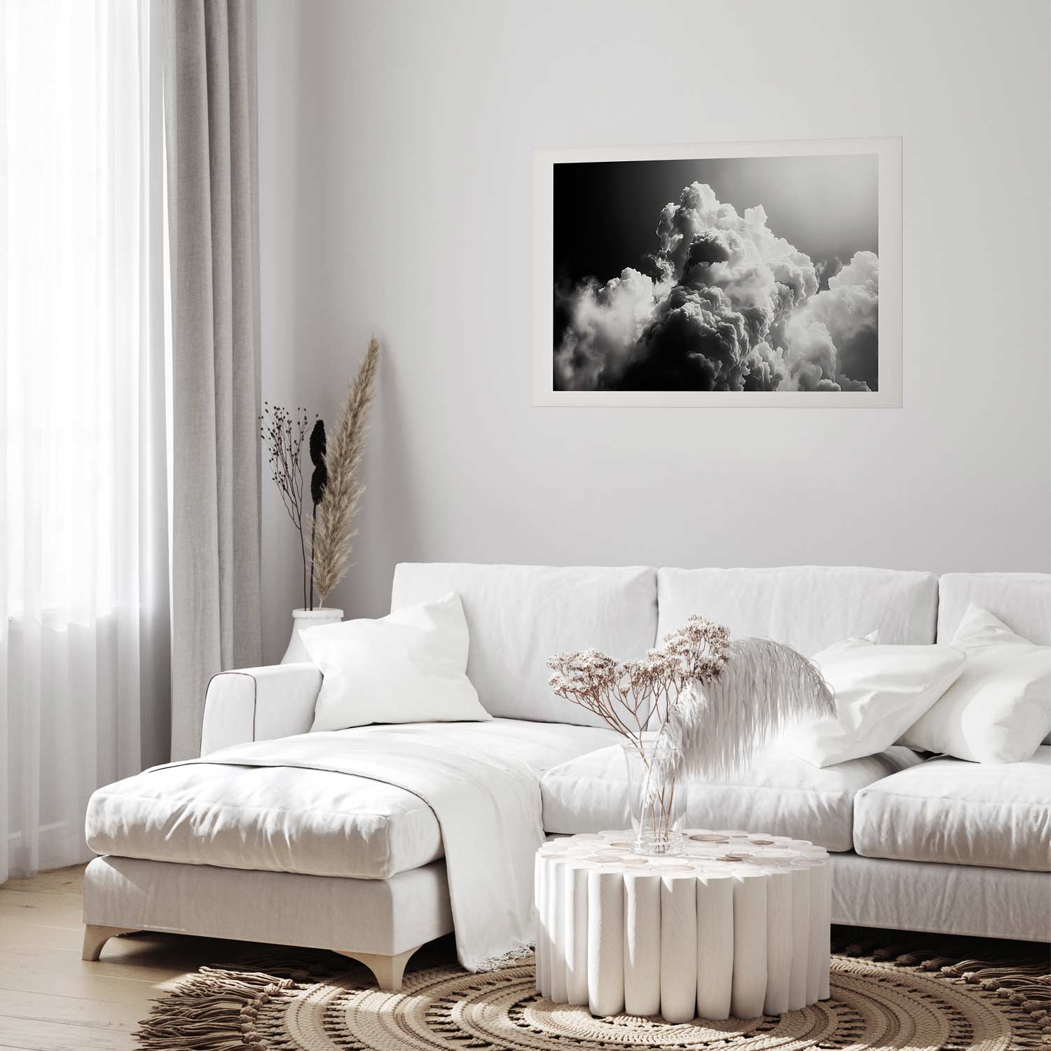 Sunlit Dream Clouds Sky Poster