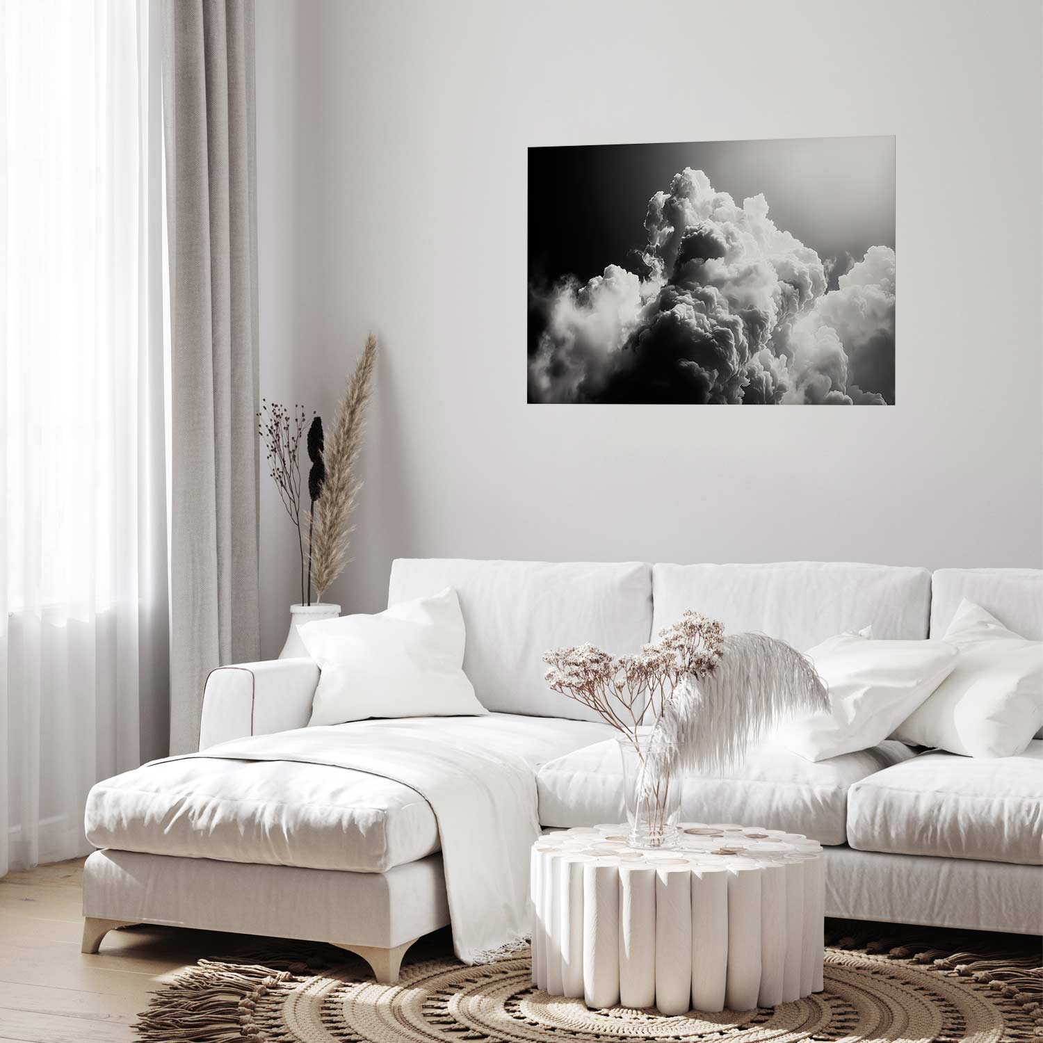 Sunlit Dream Clouds Sky Poster