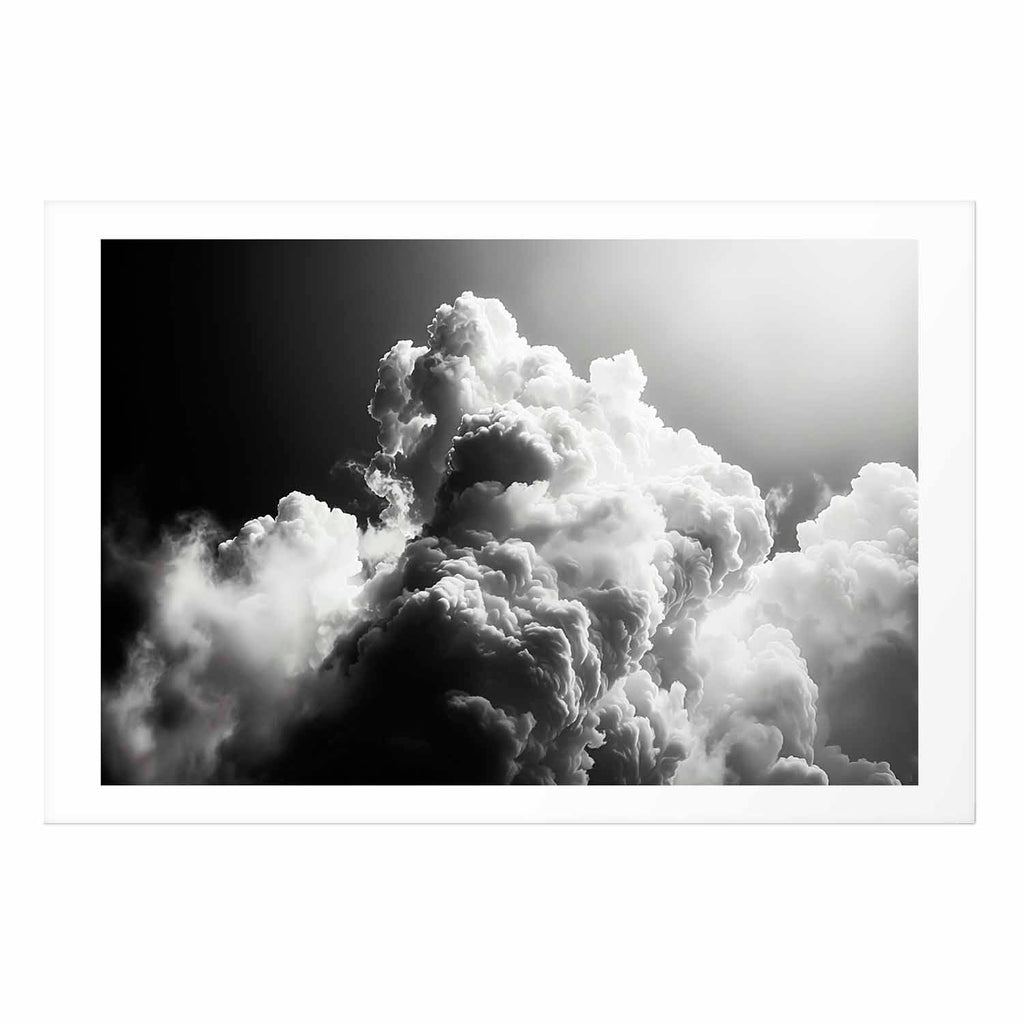 Sunlit Dream Clouds Sky Poster