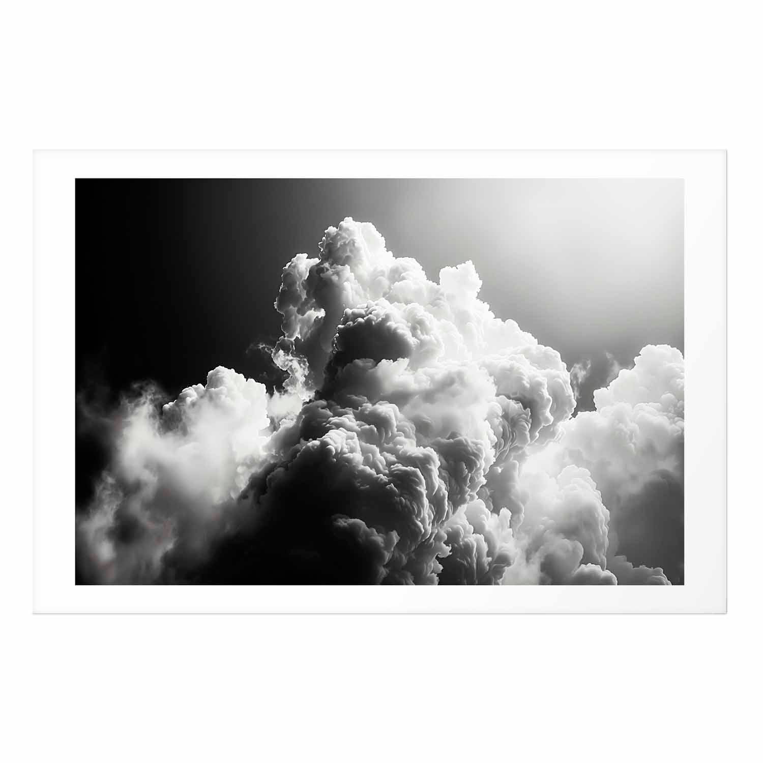 Sunlit Dream Clouds Sky Poster