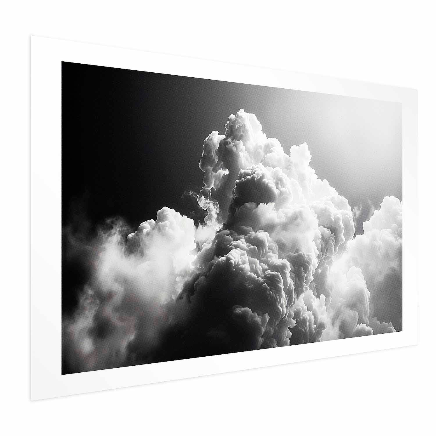 Sunlit Dream Clouds Sky Poster
