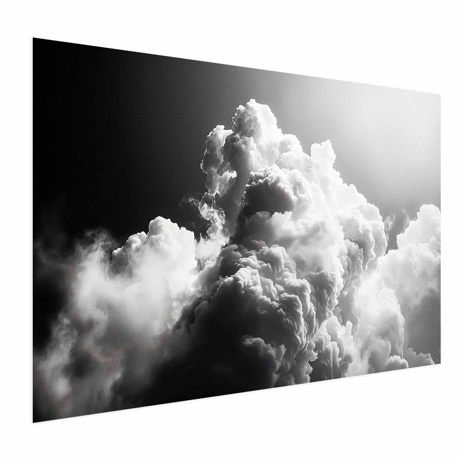 Sunlit Dream Clouds Sky Poster
