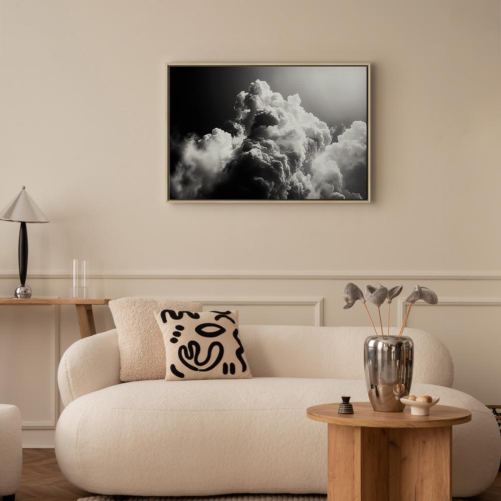 Canvas Print: Clouds Like from Dreams, Sunlit Morning