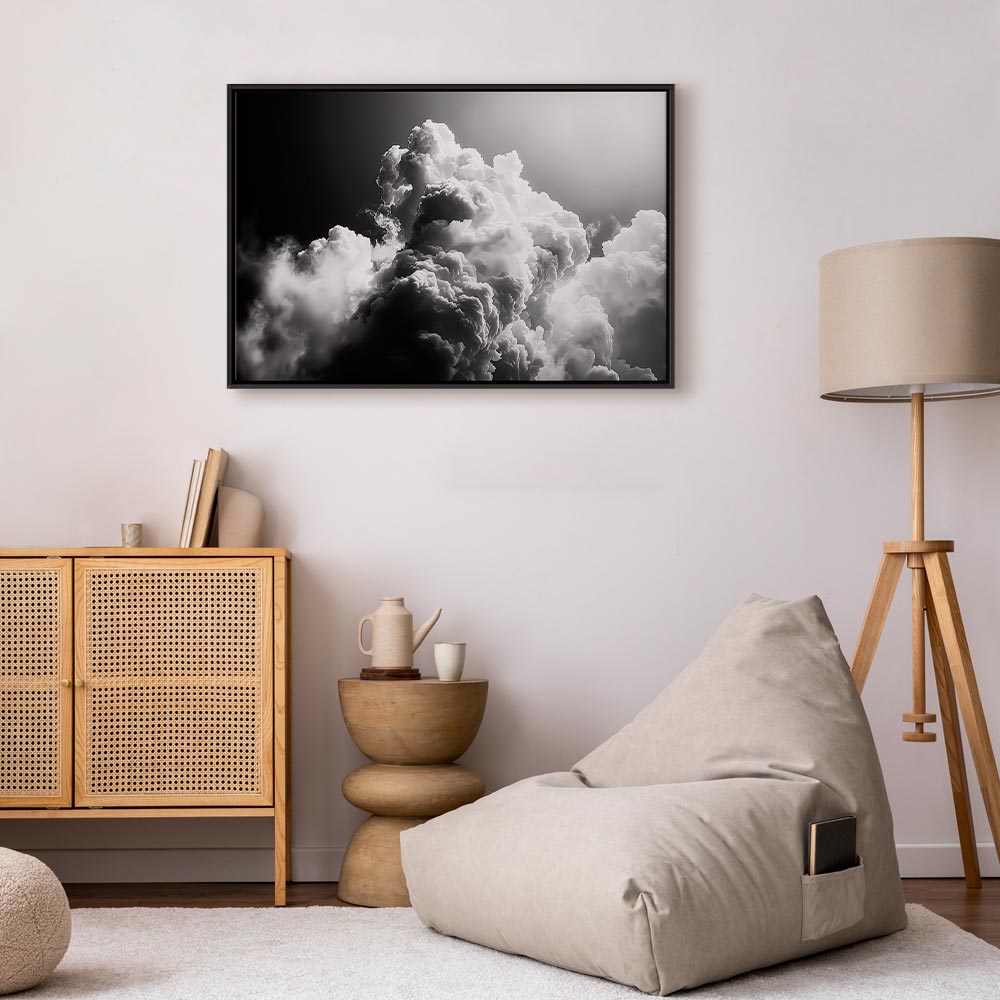 Canvas Print: Clouds Like from Dreams, Sunlit Morning