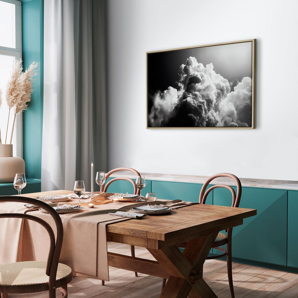 Canvas Print: Clouds Like from Dreams, Sunlit Morning