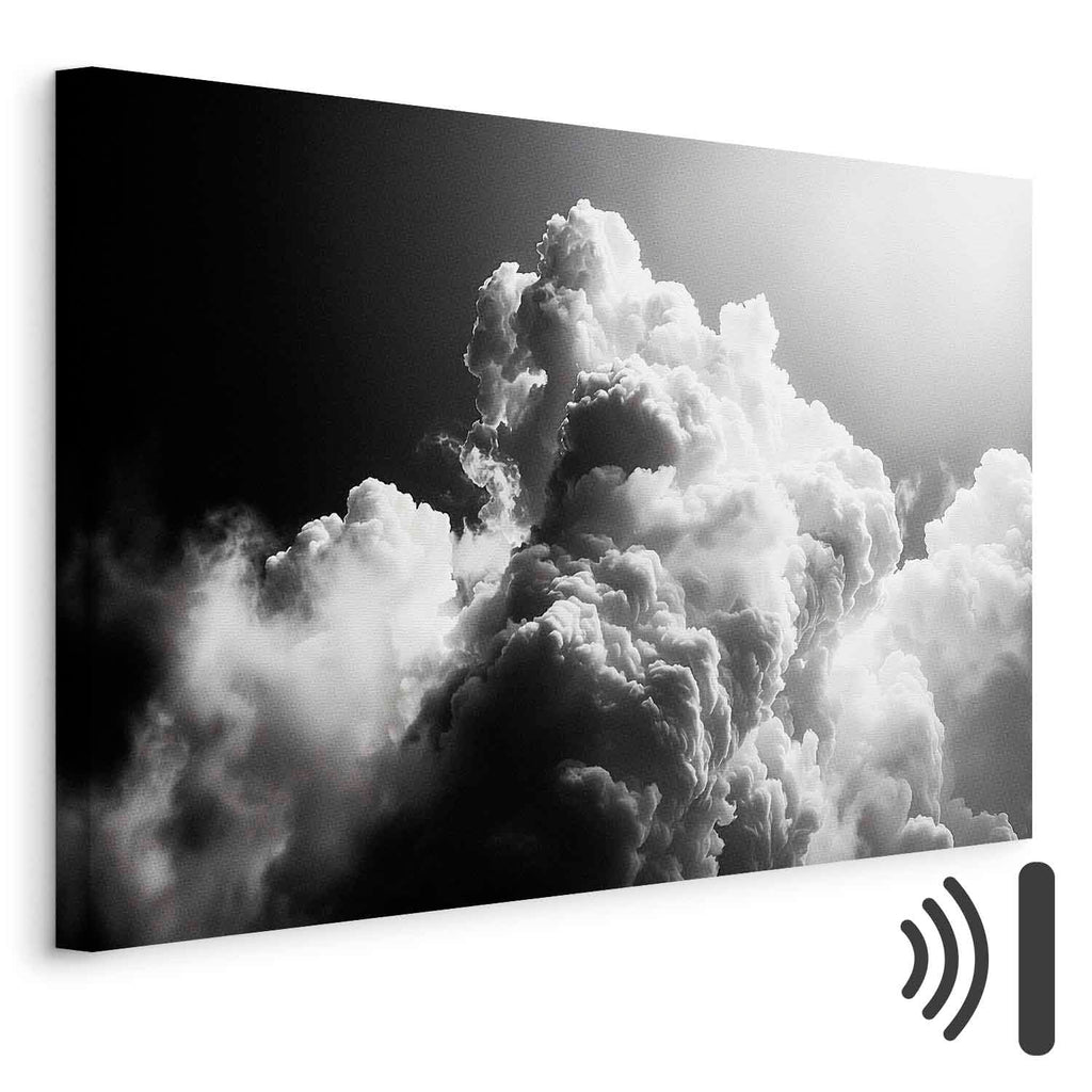Sunlit Dream Clouds Sky Canvas Print