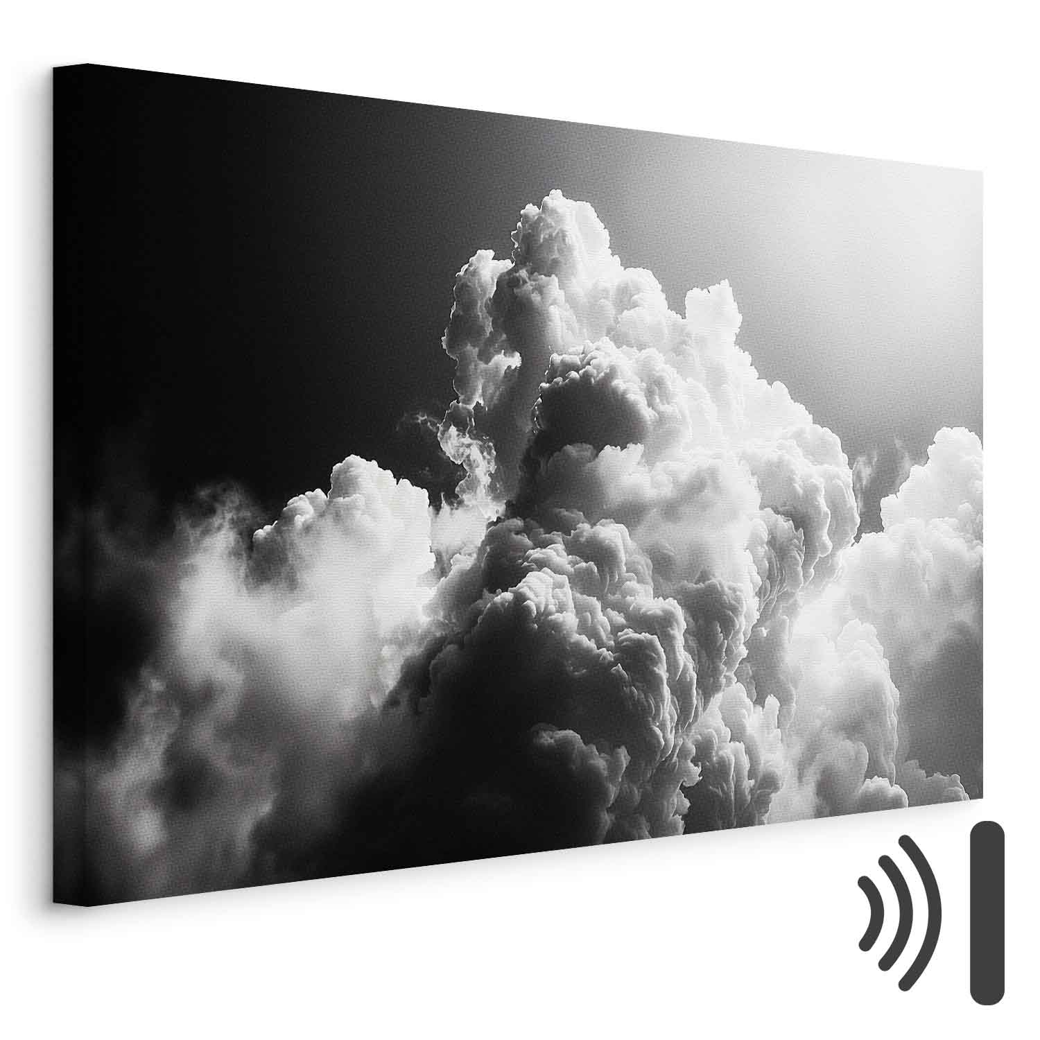 Sunlit Dream Clouds Sky Canvas Print